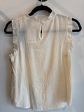 P-Ribbon Bow Sleeveless Top