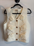 P-Floral Crochet Vest