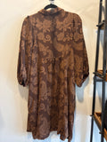 P-Paisley Print Shift Dress