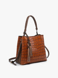 Crocodile Hobo Brown