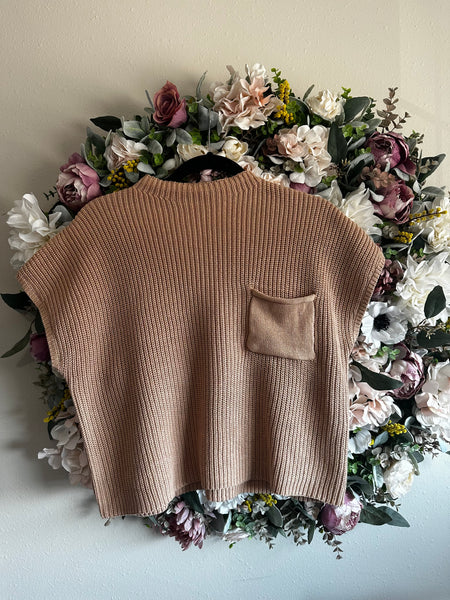 Short Sleeve Crop Sweater