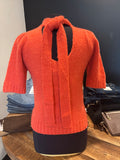 P-Tie Back Sweater