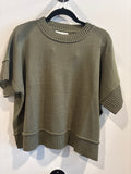 P-Knit Half Sleeve Top