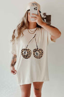 Ivory Leopard Cherry Tee