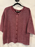 P-Washed Ribbed Cardi