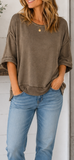 P-Washed Exposed Seam Tee