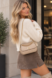Cinched Satchel Taupe